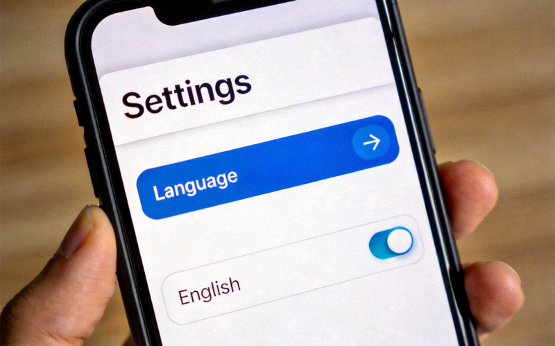 Telegram设置页面中Language语言选项的界面截图